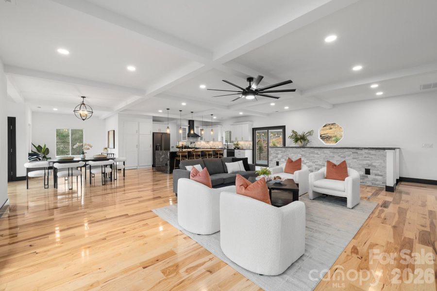 Furnished interior view inside a new home in , Mills River (Image 16).