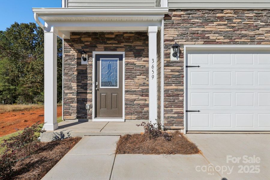Exterior details and patio area of a home in Cline Village, Hickory (Image 2).