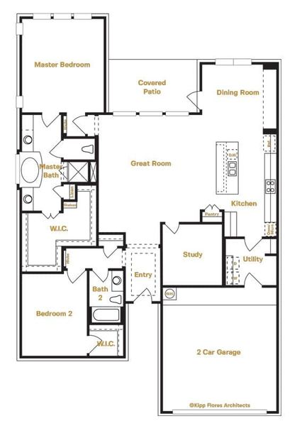 Bremen Floor Plan in Ranches at Creekside, Boerne | Sitterle Homes