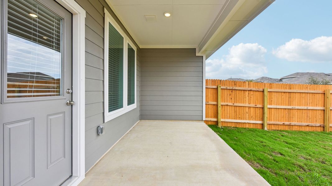 Exterior details and patio area of a home in Wayside, Uhland (Image 23). Exterior details and patio area of a home in Wayside, Uhland (Image 23).