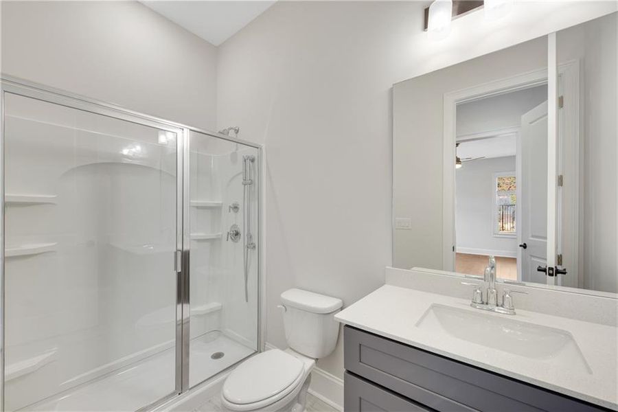 Furnished interior view inside a new home in The Retreat at Caney Creek, Alpharetta (Image 19).