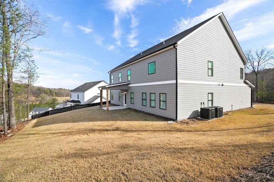 Exterior details and patio area of a home in Silvercrest Lakes, Acworth (Image 29). Exterior details and patio area of a home in Silvercrest Lakes, Acworth (Image 29).