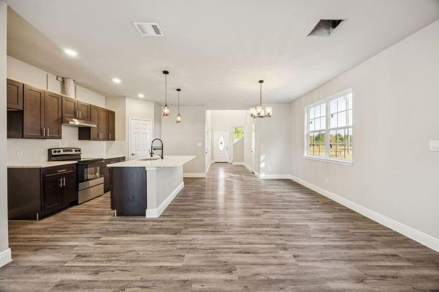 Furnished interior view inside a new home in , Cleveland (Image 6).