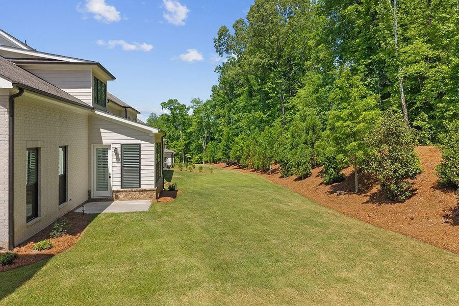 Exterior details and patio area of a home in , Alpharetta (Image 27).