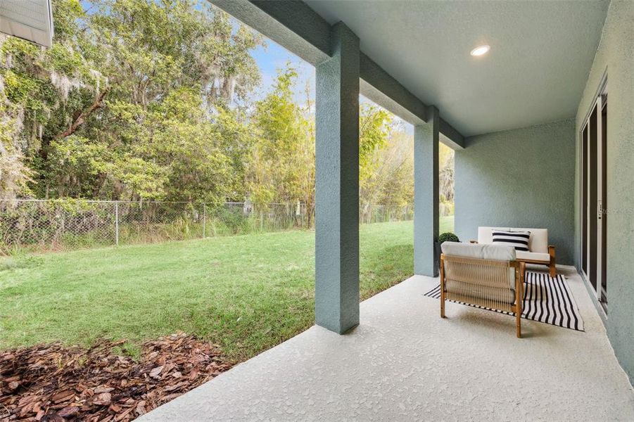 Exterior details and patio area of a home in Terra Haven, St. Cloud (Image 24).