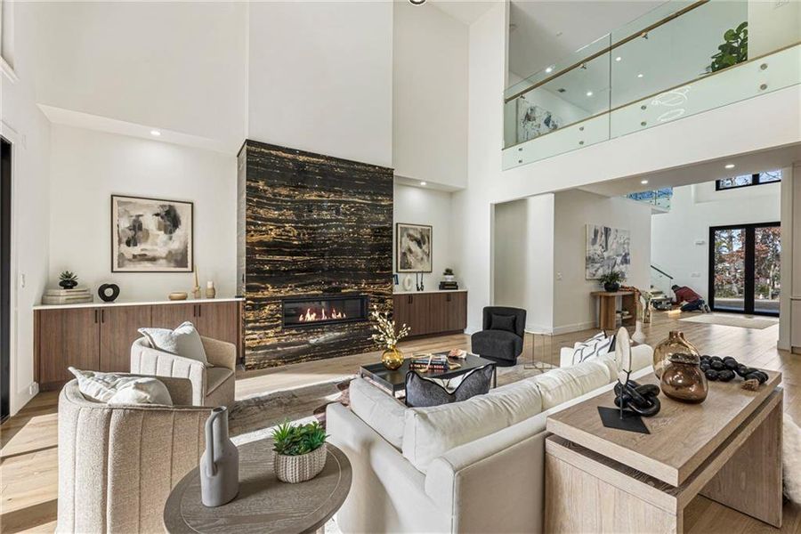 Furnished interior view inside a new home in , Suwanee (Image 12).