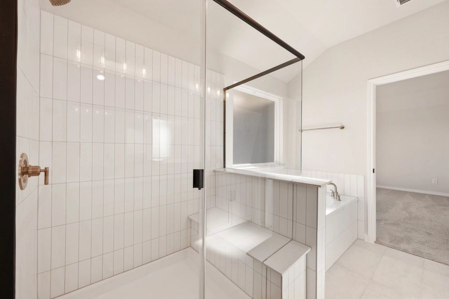 Furnished interior view inside a new home in The Homestead at Lariat, Liberty Hill (Image 18).