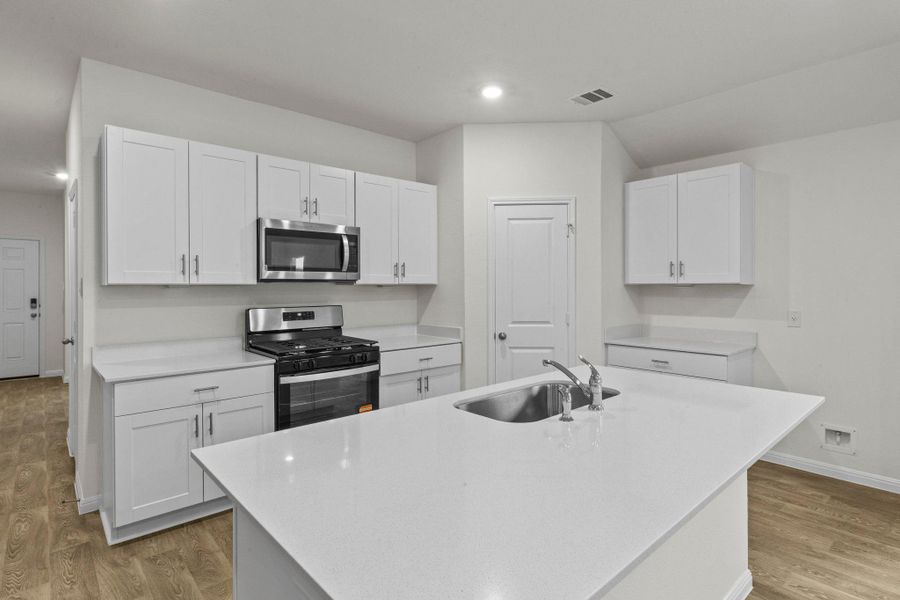 Furnished interior view inside a new home in Trace, San Marcos (Image 5).