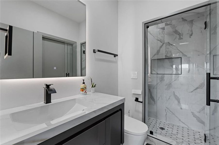 Furnished interior view inside a new home in , Stone Mountain (Image 54).