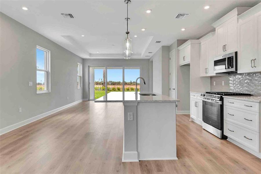 Furnished interior view inside a new home in Cresswind at Lake Harris, Tavares (Image 7).