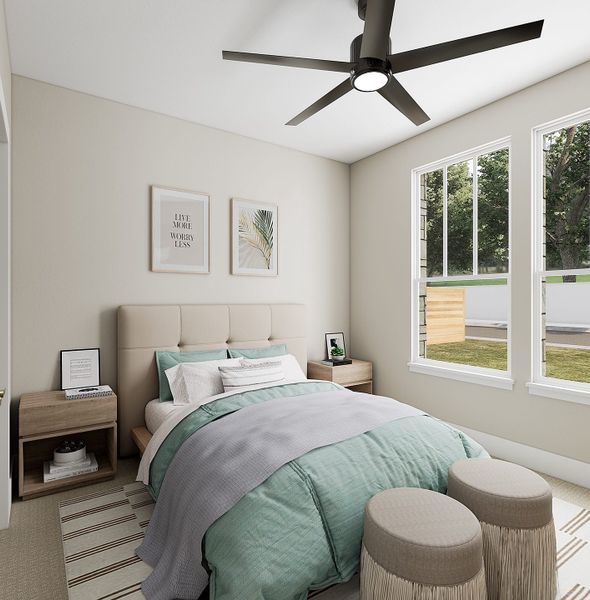 Furnished interior view inside a new home in Painted Tree, McKinney (Image 15).