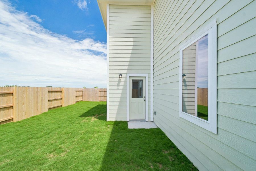 Exterior details and patio area of a home in Cascade, Liberty Hill (Image 4). Exterior details and patio area of a home in Cascade, Liberty Hill (Image 4).