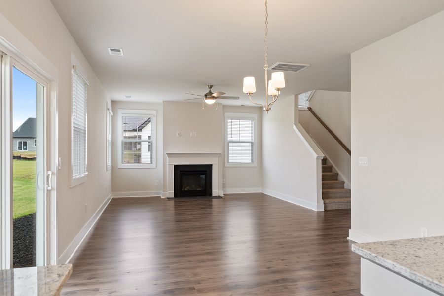 Representative unfurnished interior of a home built from the Callaham by Hunter Quinn Homes in Autumn Mill, Seneca (Image 20). Representative unfurnished interior of a home built from the Callaham by Hunter Quinn Homes in Autumn Mill, Seneca (Image 20).