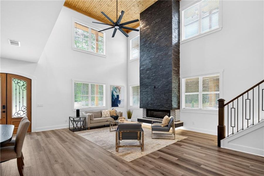 Furnished interior view inside a new home in , Dahlonega (Image 61).
