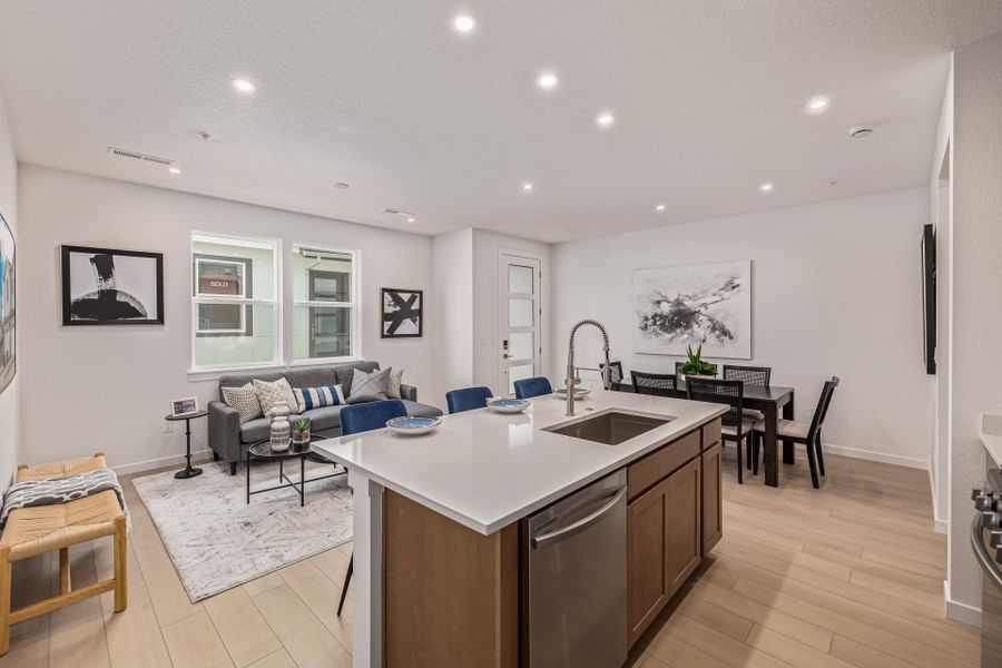 Furnished interior view inside a new home in The Vistas at West Mesa, Colorado Springs (Image 6).