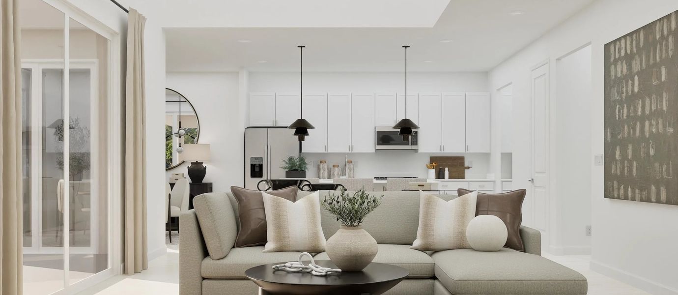 Representative furnished interior of a home built from the Weston by Lennar in Rivergrass, Immokalee (Image 5).