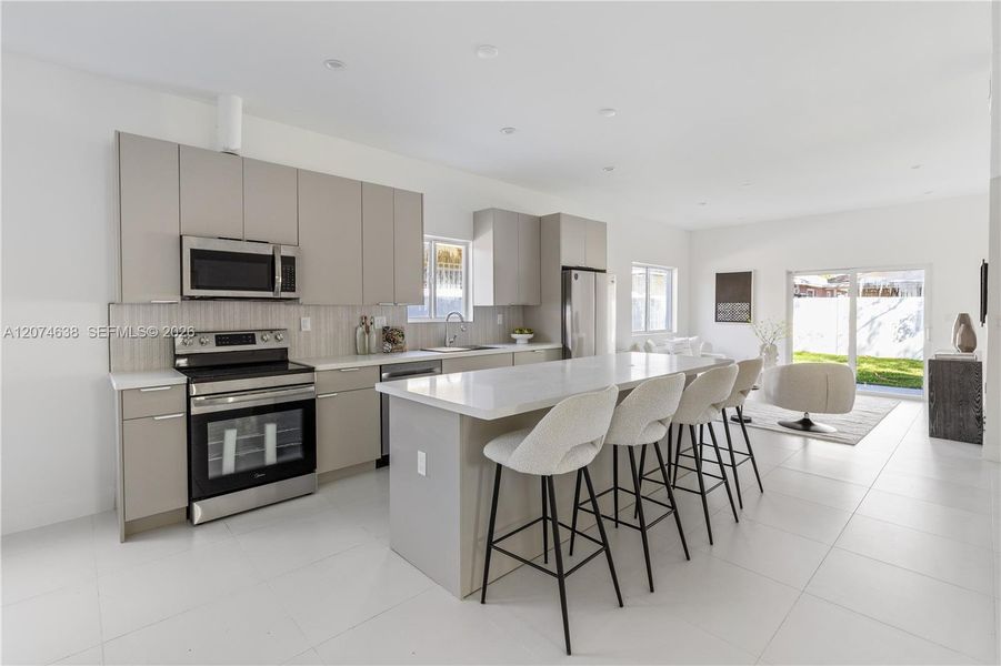 Furnished interior view inside a new home in , Miami (Image 14). Furnished interior view inside a new home in , Miami (Image 14).