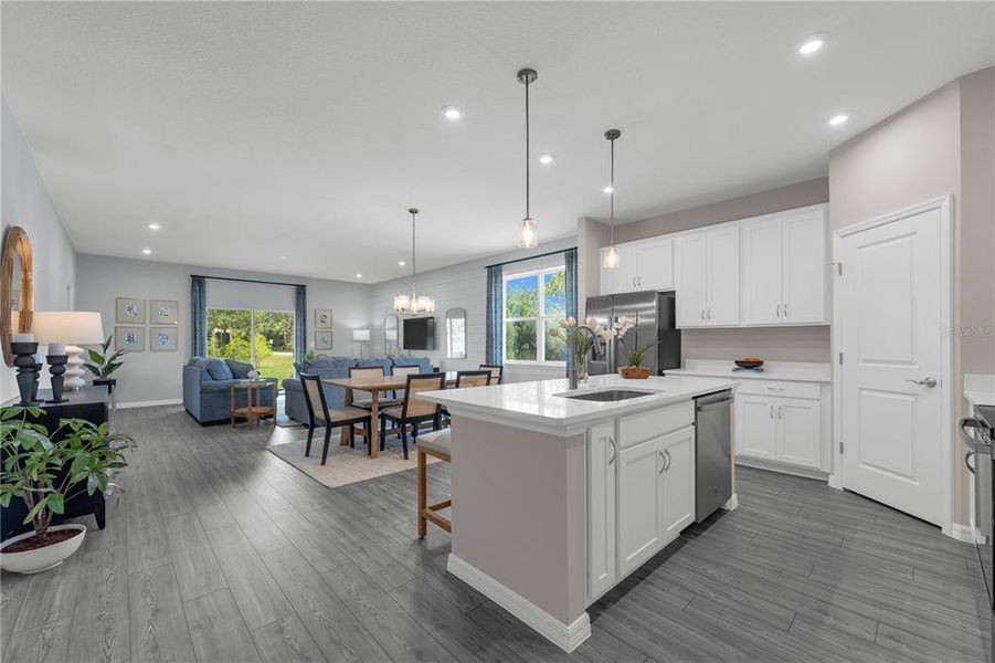 Furnished interior view inside a new home in Hidden Cove, Eustis (Image 30).