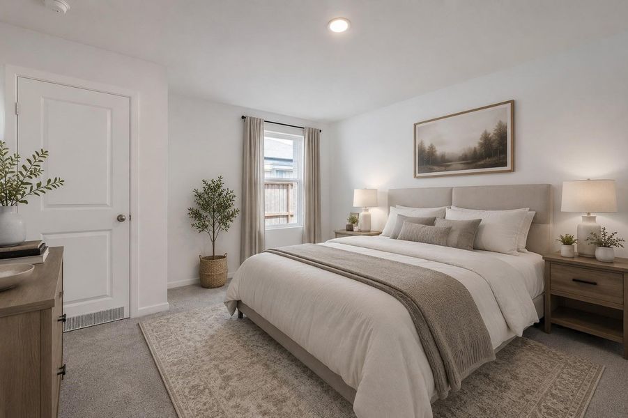 Virtually Staged - Seconary bedroom
