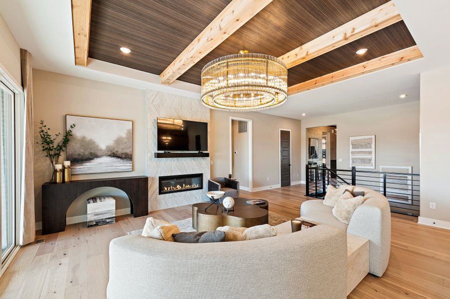 Representative furnished interior of a home built from the Winslow by Fischer Homes in Twin Lakes, Hoschton (Image 7).