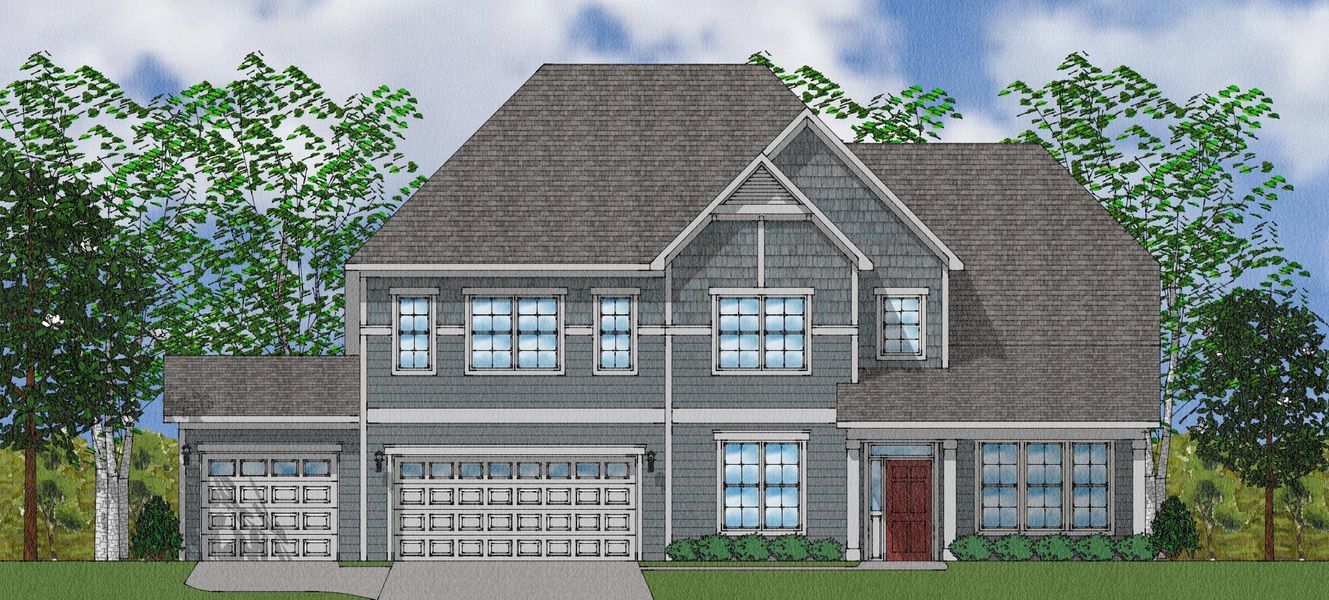 Representative exterior photo of a completed home built from the Livingston - Elite Collection by Mungo Homes in Walnut Grove, Easley, SC (Image 19).