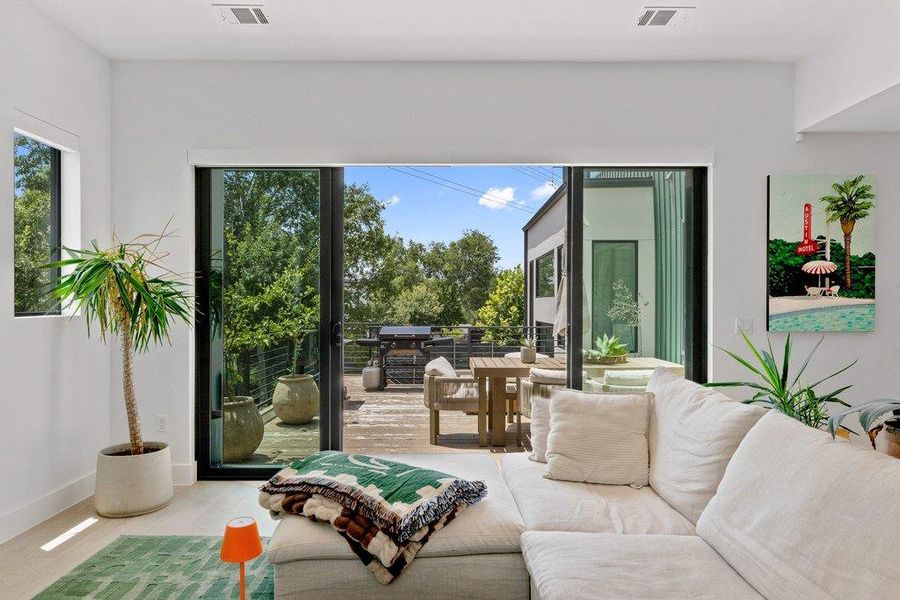 Exterior details and patio area of a home in , Austin (Image 3).