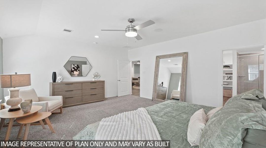 Furnished interior view inside a new home in Williams Reserve East, Conroe (Image 17). Furnished interior view inside a new home in Williams Reserve East, Conroe (Image 17).