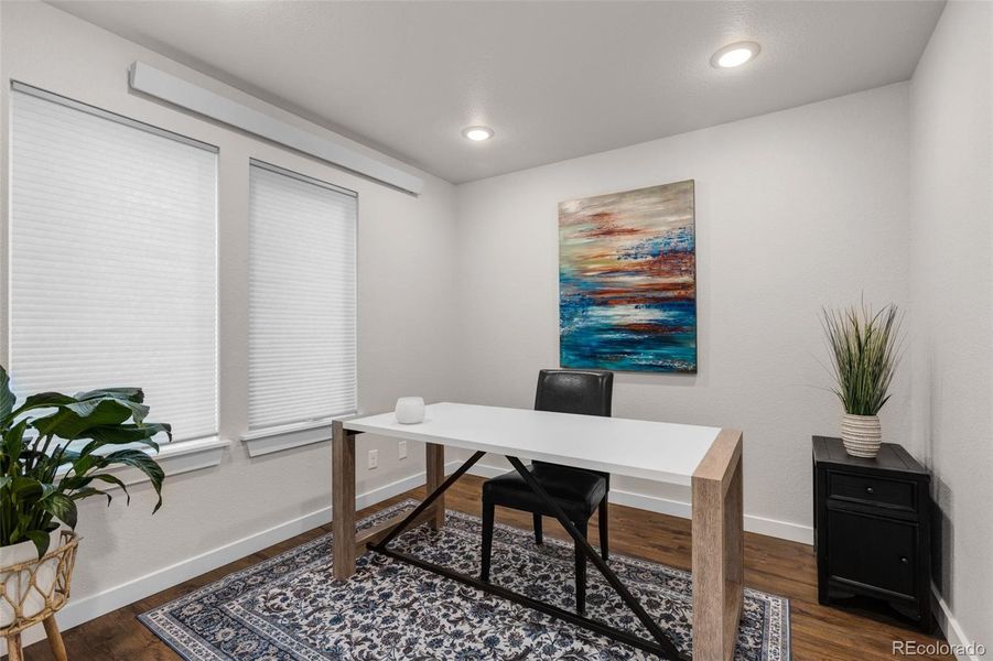 Downstairs BR staged as office