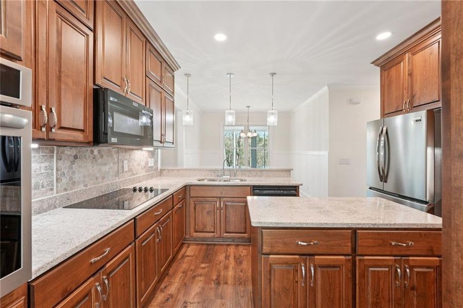 Furnished interior view inside a new home in , Canton (Image 47).