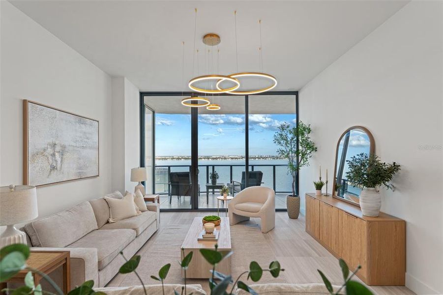 Furnished interior view inside a new home in , Tampa (Image 42).