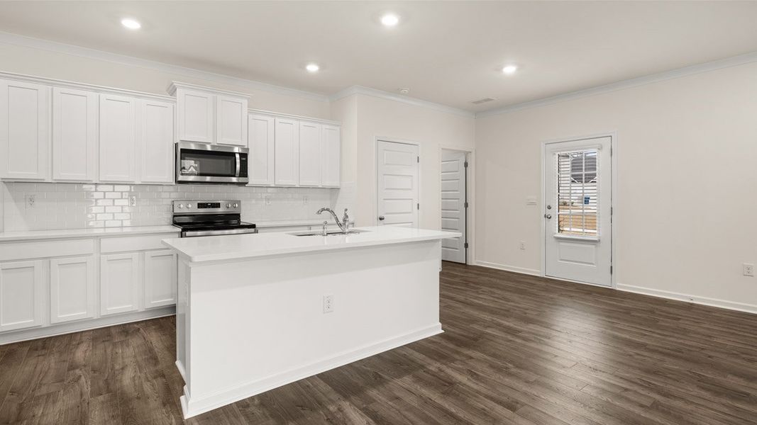 Furnished interior view inside a new home in Independence Villas and Townhomes, Loganville (Image 4).