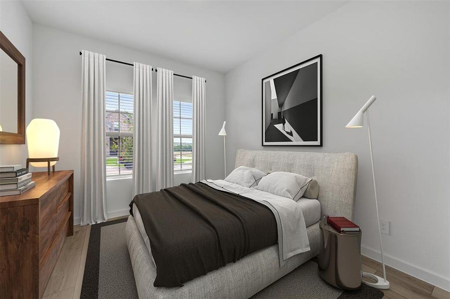 Furnished interior view inside a new home in Aspire at Reunion, Newark (Image 28).
