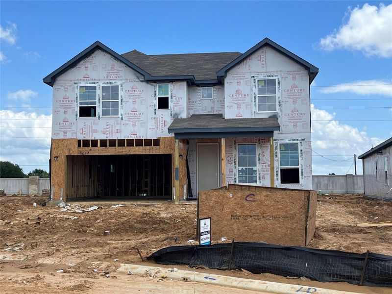 In-progress construction of a new home in Sanford Farms, Waller, TX (Image 24).