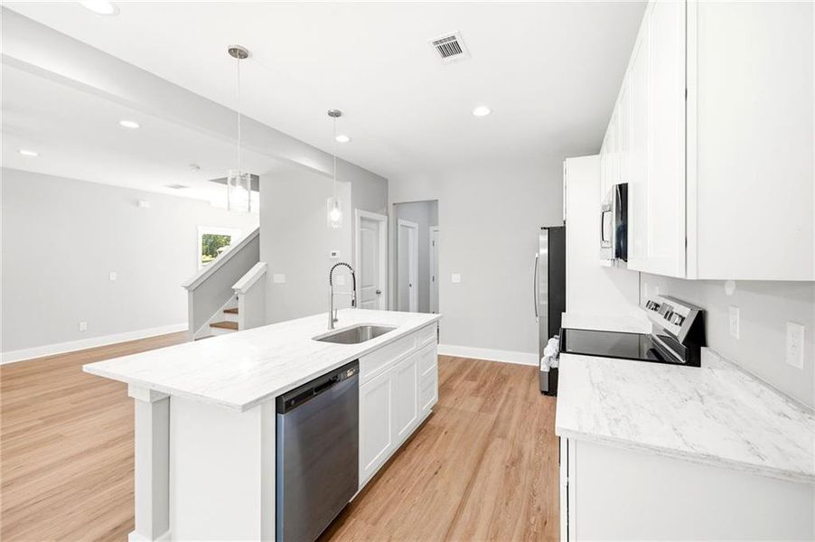 Furnished interior view inside a new home in , Mount Airy (Image 7).