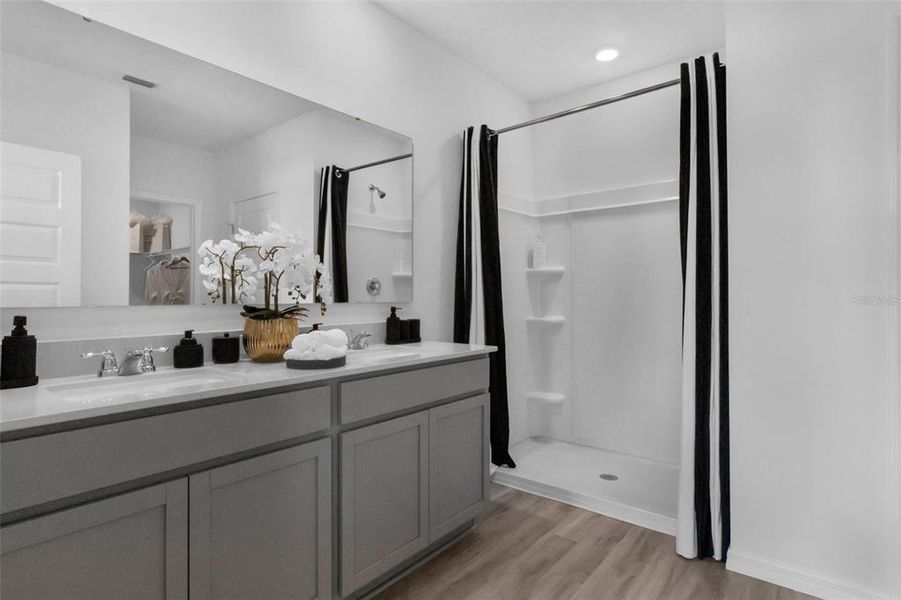 Furnished interior view inside a new home in Wind Meadows South, Bartow (Image 21).