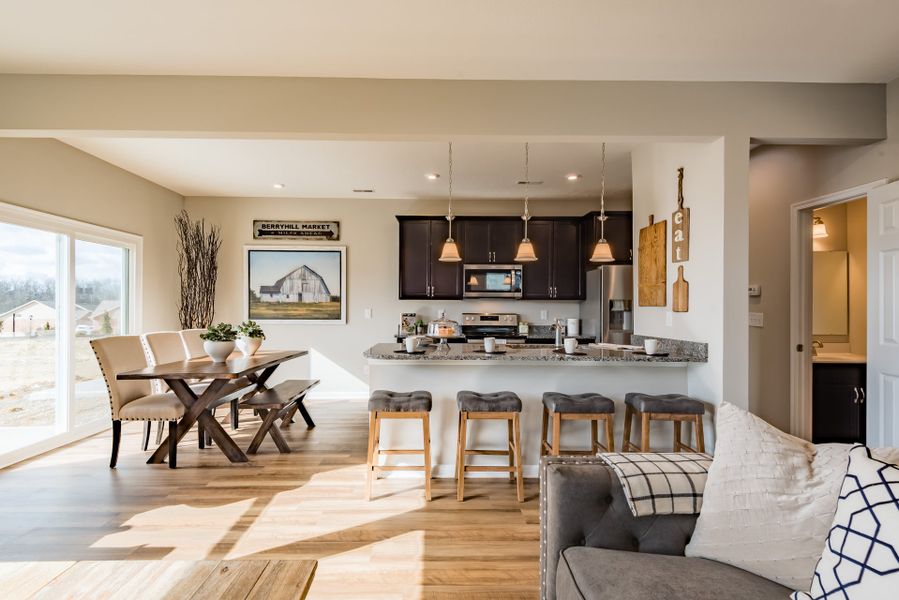 Representative furnished interior of a home built from the Hudson by Fischer Homes in Villas at Gold Creek, Dawsonville (Image 16).