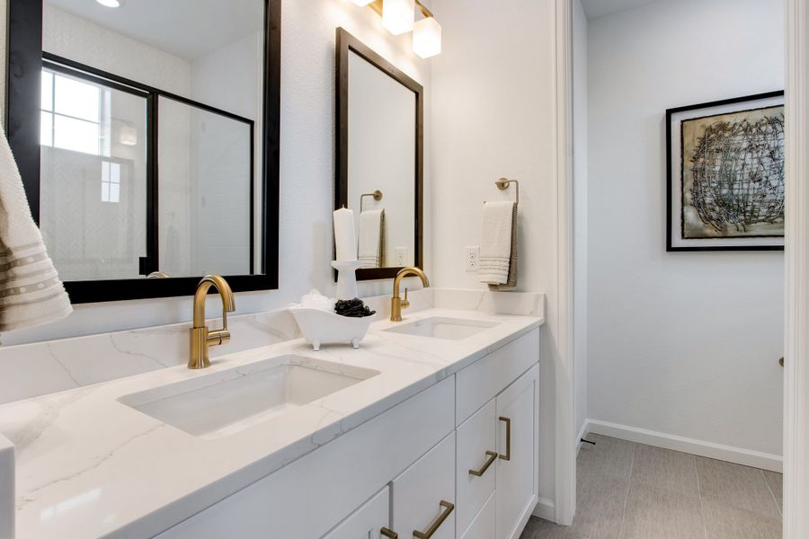 Furnished interior view inside a new home in Candelas Townhomes, Arvada (Image 16). Furnished interior view inside a new home in Candelas Townhomes, Arvada (Image 16).