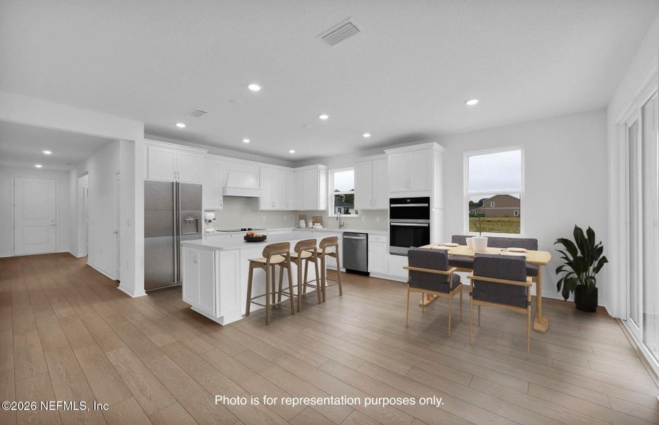 Furnished interior view inside a new home in Hyland Trail, Green Cove Springs (Image 11). Furnished interior view inside a new home in Hyland Trail, Green Cove Springs (Image 11).