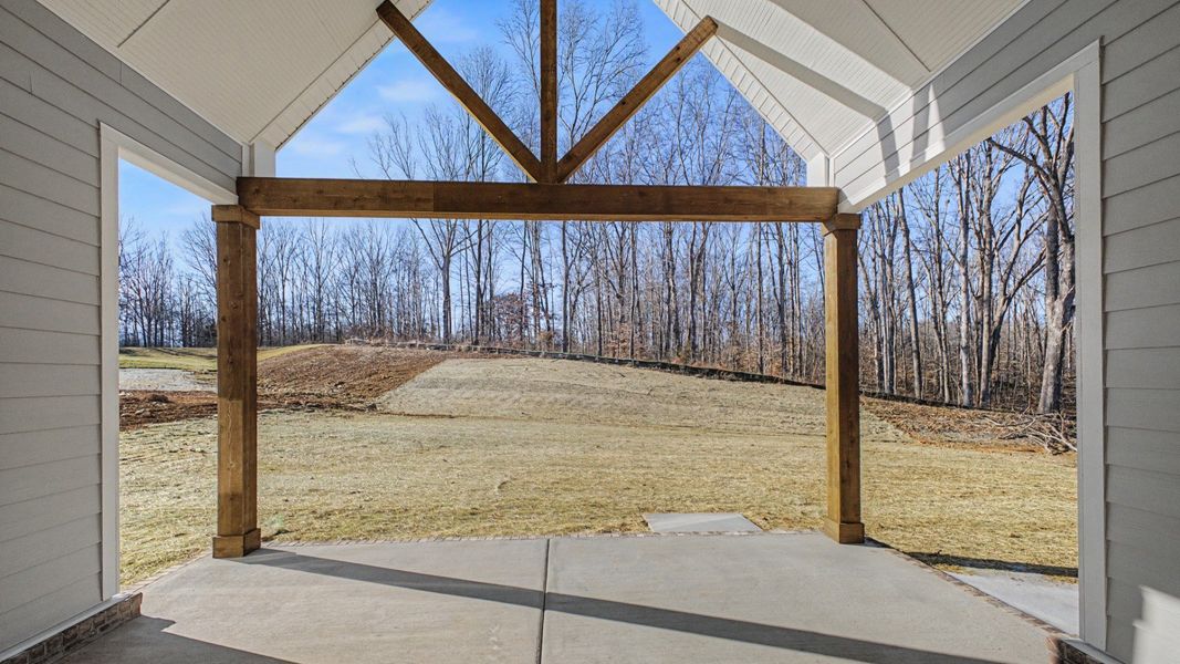 Exterior details and patio area of a home in Brush Creek, Fairview (Image 3).
