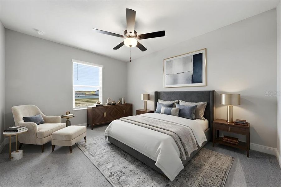 Furnished interior view inside a new home in Gum Lake Preserve, Lake Alfred (Image 9).