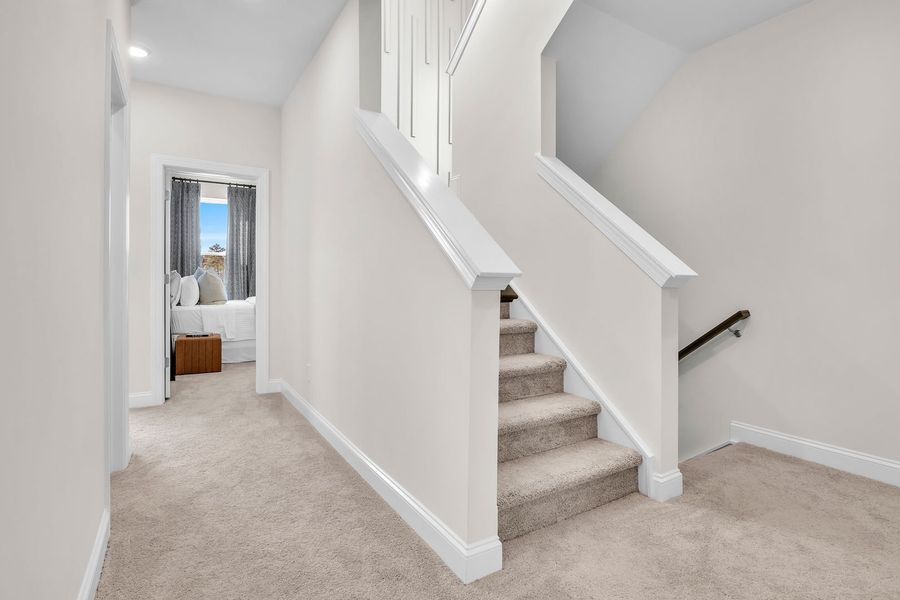 Stairs to Rooftop Terrace