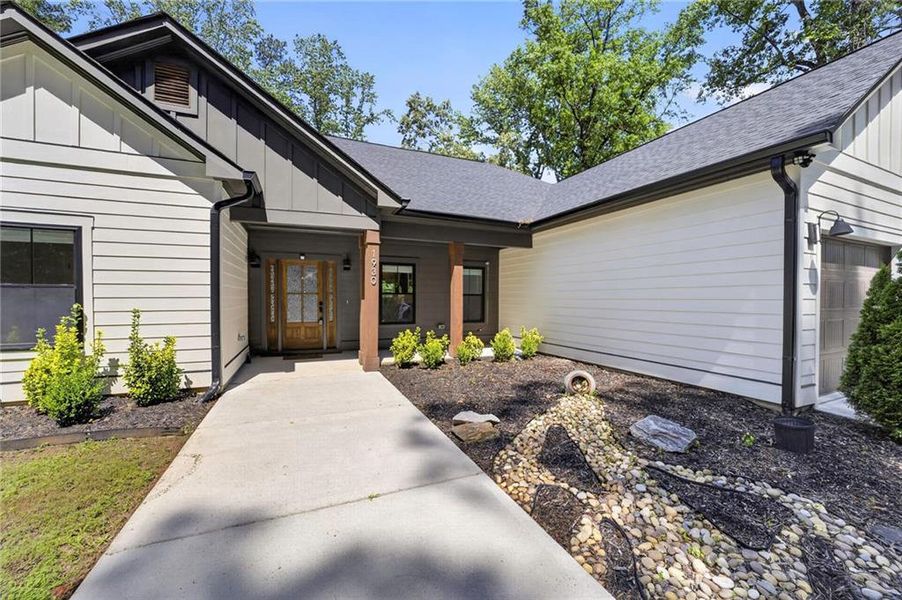 Exterior details and patio area of a home in , Tucker (Image 42).