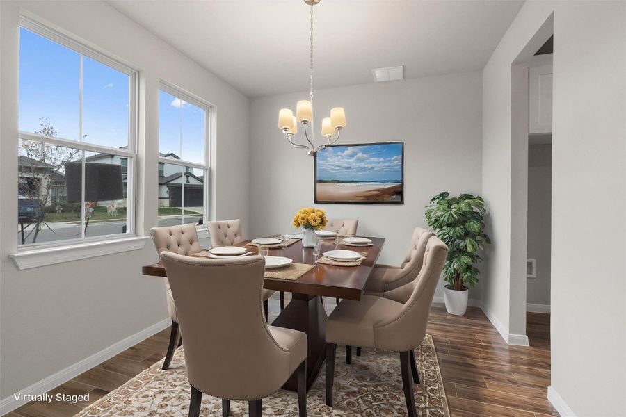 Furnished interior view inside a new home in Morningstar, Andice (Image 7). Furnished interior view inside a new home in Morningstar, Andice (Image 7).