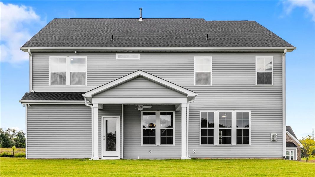 Exterior details and patio area of a home in Fieldstone, Lexington (Image 21).