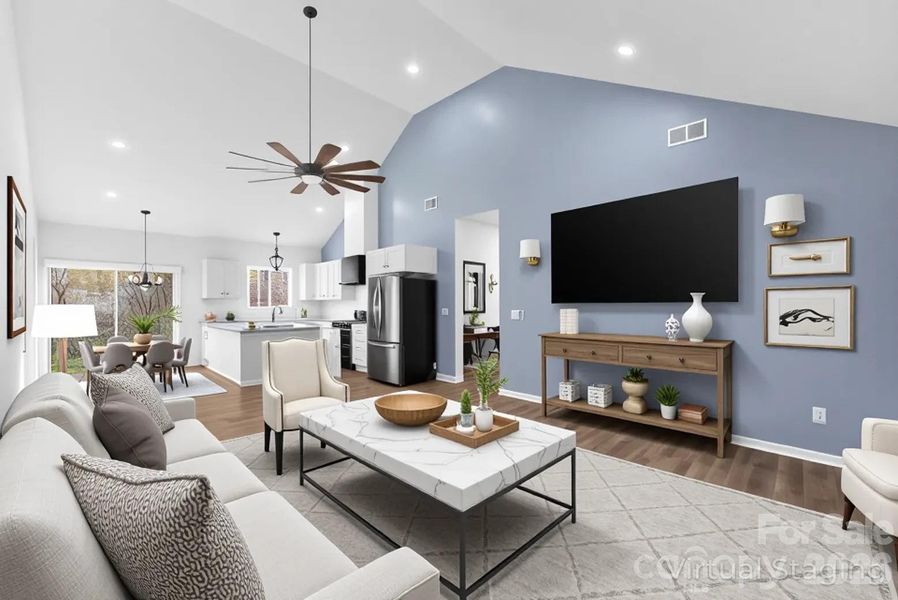 Furnished interior view inside a new home in , Shelby (Image 19).