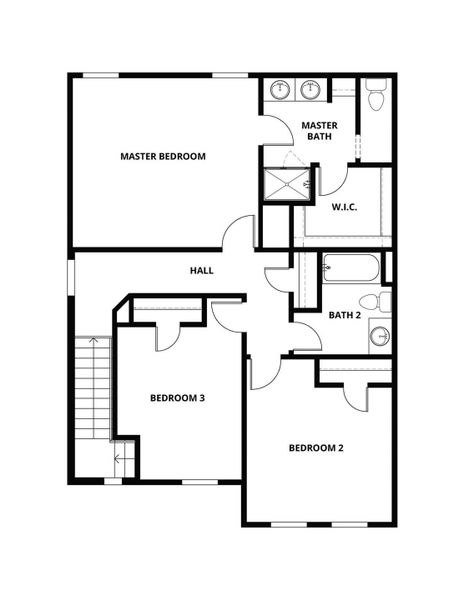 2D floor plan layout of this home in Whisper Valley, Manor, TX (Image 4).