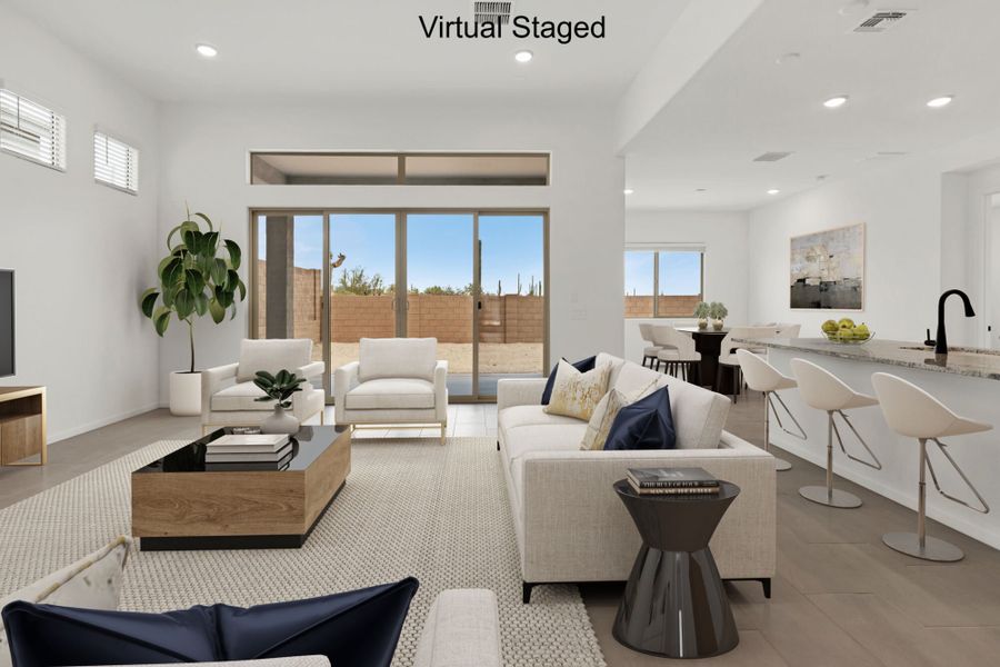 Furnished interior view inside a new home in Saguaro Reserve II, Marana (Image 3).