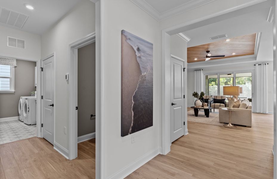 Furnished interior view inside a new home in Del Webb Wilmington at Mallory Creek, Leland (Image 7).