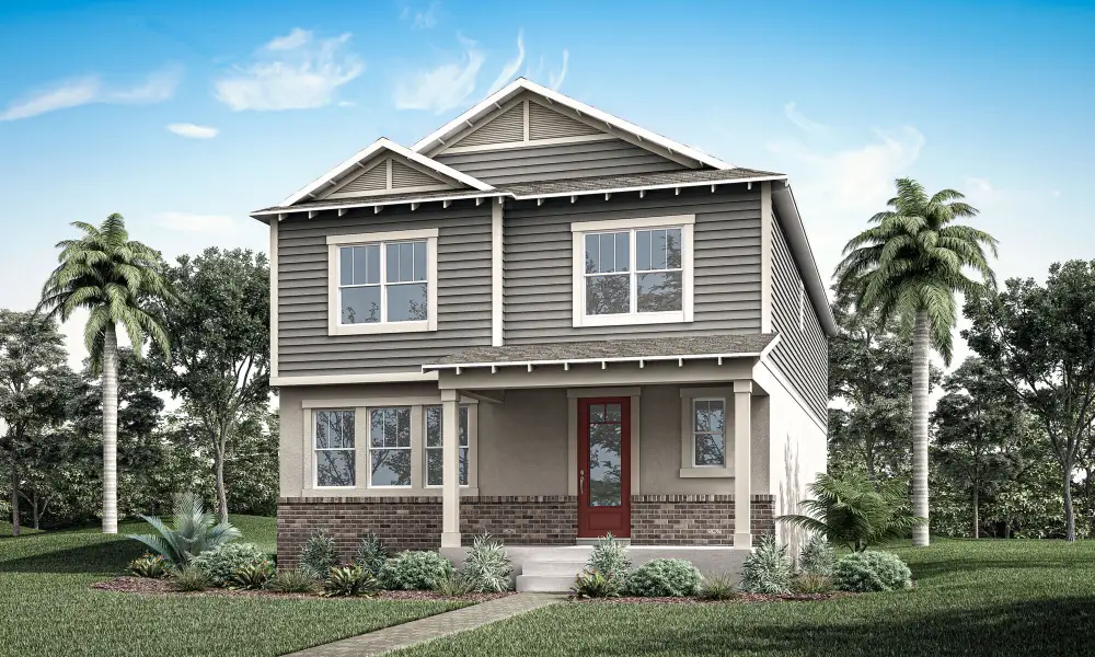 Representative exterior photo of a completed home built from the Talquin by Mattamy Homes in Rainwood, Clermont, FL (Image 1). Representative exterior photo of a completed home built from the Talquin by Mattamy Homes in Rainwood, Clermont, FL (Image 1).