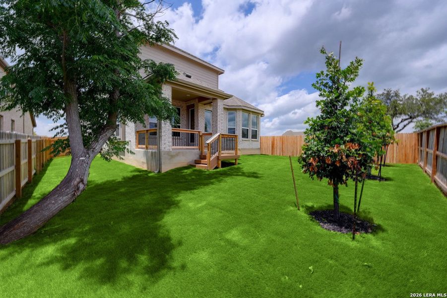 Exterior details and patio area of a home in Davis Ranch, San Antonio (Image 17). Exterior details and patio area of a home in Davis Ranch, San Antonio (Image 17).